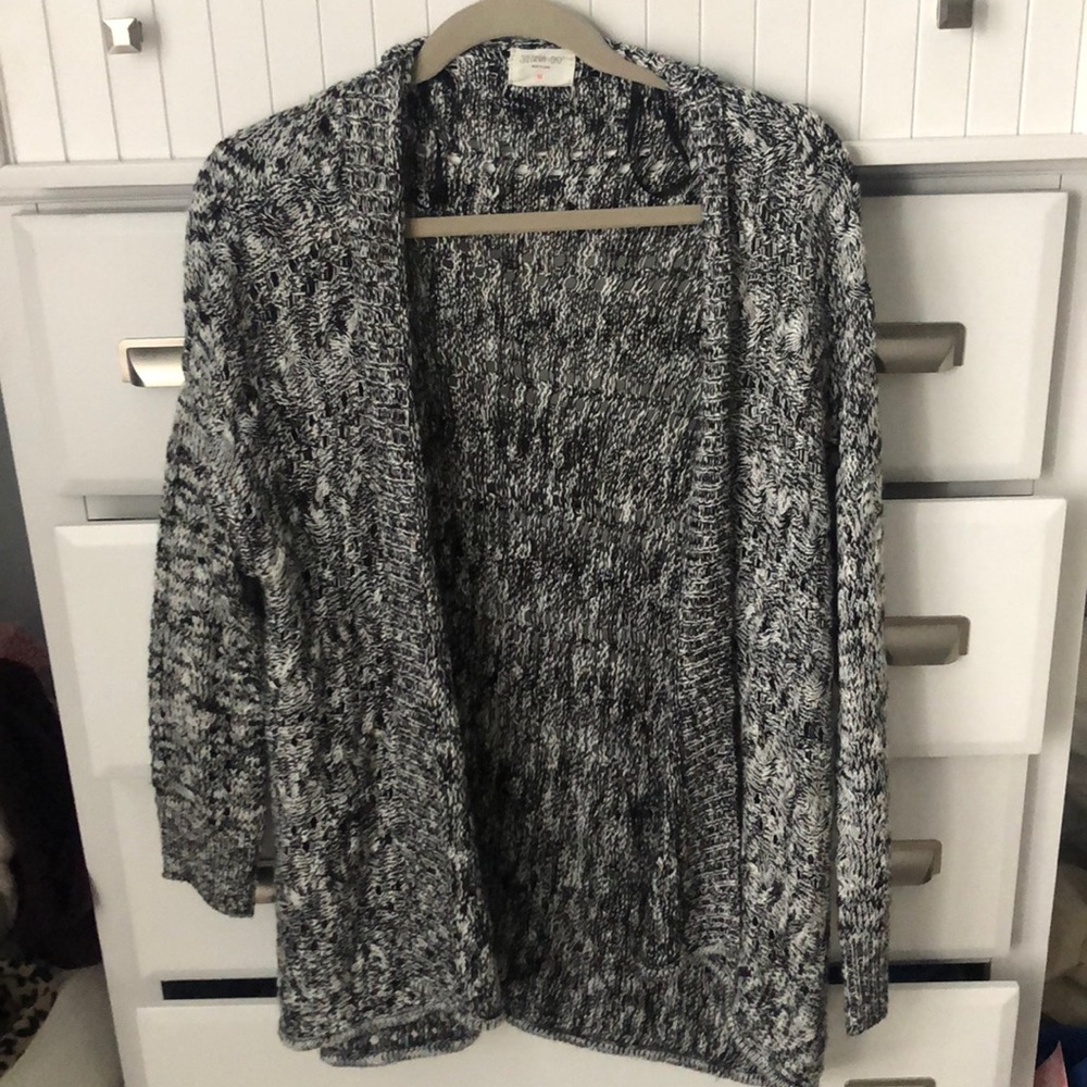 Black and white cardigan